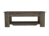Karmen 1-Shelf Lid Top Storage Table Dark Brown B06280112