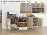 Kitchen Storage Cabinet, Garage Cabinets Natural Wood-AS 48239210