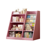 Pink Wooden Toy Storage Organizer Cabinet Kids Bookshelf Children Bookcase Toddler Baby Sling Book W2876P233538