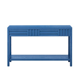 U_STYLE Ash Veneer Modern Style Console Table, Striped Design, Suitable for Entryway, Corridor, N711P230810V