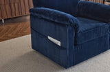 33 Inch Oversized Swivel Corduroy Lounge Chair - Plush Cushioned Armchair for Living Room, Bedroom, W1829P265013