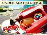 Red Toddler Fire Truck Ride-On Toy Music, Horn & Under-Seat Storage For Kids 18-36 Months 70481747
