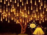 Warm colored solar meteor shower light outdoor, waterproof Christmas light decoration solar powered 17038681