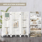 ZNTS Room Divider with Shelves, 6 Panel Room Dividers and Folding Privacy Screens, Partition Room Divider 54497191