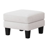 Fabric Ottoman Beige W109741865