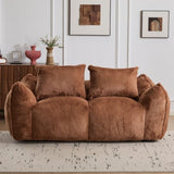 Giant Bean Bag Couch for Adults, Ultra Soft Fluffy Loveseat Bean Bag Sofa, Oversized Chase Lounge 88086941