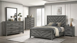 Denver Modern Style Mirror Made with Wood in Gray B009P272308