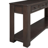 ZNTS TREXM Console Table/Sofa Table with Storage Drawers and Bottom Shelf for Entryway Hallway WF287219AAP