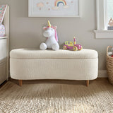 Boucle Flip Top Storage Bench B035P262675