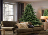 Artificial 7.5ft Green Christmas Tree with 2441 PE/PVC Mixed Branch Tips, memory wireiron wire, 17898319