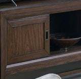 74" TV Stand Console, For TVs up to 85 inches, No Assembly Required, Two-Tone Finish B108P163818