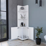 Nampa Storage Cabinet, Single Door, Broom Hangers ,White B128P148760