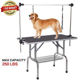 ZNTS 36" Professional Dog Pet Grooming Table Adjustable Heavy Duty Portable w/Arm & Noose & Mesh Tray 15058957