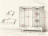 Hall TreeChester Dresser/Storage Cabinets/Lockers/rolling wardrobe 42086375