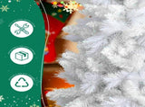 4 FT White Artificial Christmas Tree with Pot Stand, Potted Xmas Pine Tree with 200 Branch Tips for 52419562