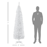 7 foot white Christmas tree with bracket 20008780