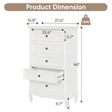 5 Drawer Dresser for Bedroom, Modern Storage Closet Cabinet Organizerwith Solid Wood Legs and B082P232950