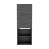 Mila Bathroom Cabinet, Two Interior Shelves, Two External Shelves, Single Door Cabinet -Smokey Oak B20091952