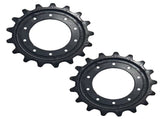 2X Drive Sprockets 17 Teeth Replacement for John Deere 319D 319E 323D 323E 325G 329D T370852 91785470