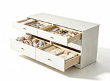 () Double-Column 6-Drawer Chest Particleboard and Paulownia Drawer Dresser with 62068753