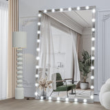 Hollywood LED Full Body Mirror with Lights Extra Large Full Length Vanity Mirror with 3 Color Mode W708131918