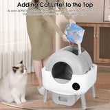 ZNTS Self Cleaning Litter Box - 2.2lb-23lb Cat Can Use, 100L Automatic Cat Litter Box Self Cleaning, 47396272