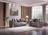 Impreza Modern Style Loveseat in Silver B009141291