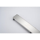24 Inches Linear Shower Drain, Included Hair Strainer and Leveling Feet W2287P149010
