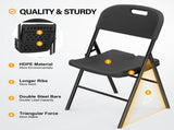 4 Pack Plastic Folding Chair with 440-Pound Capacity, Commercial Grade Folding 32337402