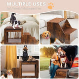 Pet Bunk Bed with Removable Step for Dogs and Cats, Multi-Level Bed Window Perch Seat Platform with W1687P165899