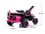 Kids Electric Ride-On Car Spacious 3-Seater, Powerful 4-Motor Drive, Parental Remote Control, LED W1578P297860