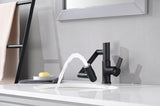 Bathroom Sink Faucet with Spray Function Temperature Display for Anti-Skid Switch Hot & Cold W121765120