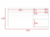 Waterbury 3-Drawer 1-Shelf Computer Desk Light Grey B06280258