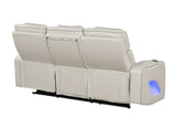 Fortuner Modern Style Upholstery Recliner Sofa Made with Wood & Massage Function Included-Beige B009P287718
