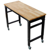 Workbench - 48" Wide Rolling Workbenches for Garage - Adjustable Height, Workshop Tool Bench, Metal W465P191424