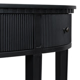 U-Style Distinctive Features of Pine Veneer Console Table with Vertical Stripe Drawer Fronts and N711P173099B