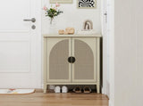 Rattan 2 Door Cabinet, Suitable for Bedroom, Living Room, Study W688P225230