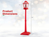 64" Christmas Streetlamp Decor Santa/Snowman/Tree Scene, 60 Warm White LEDs, 8 Tunes, 2 Modes 40533839