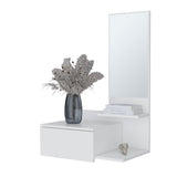 Elgin Floating Vanity with Included Mirror, White B128P237187