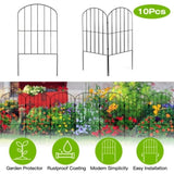 Decorative Garden Fence Fencing 10 Pack, 12.59 Width 23.93 Length Rustproof Metal Wire Panel 59722959