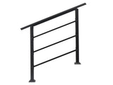 Handrails for Outdoor Steps, Wrought Iron Handrail Fits 1 or 3 Steps, 37944549