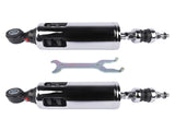 2Pcs Rear Suspension Shocks Adjustable Chrome Fits for Harley Softail Fatboy 2000-2017 19516846