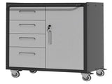 Sturdy Metal Tool Storage Cabinet with Wheels - Tool Storage Cabinet for Garage, Office, and Home T2398P222836
