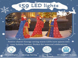 Set of 3 Lighted Three Kings with Gifts Christmas Decorations, Pre-lit 2D Holiday Decor with 80 Warm 64161451