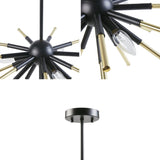3-Light Spiked Chandelier B03596559