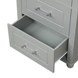 ZNTS Tall Bathroom Storage Cabinet, Freestanding Storage Cabinet with Two Drawers and Adjustable Shelf, 62533533