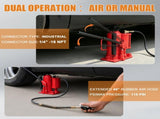 Air Hydraulic Bottle Jack 12 Ton 26455 LBS 10.2-20.1in Lift Range Heavy Duty Pneumatic Manual Pump W2680P497446