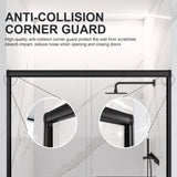 56"-60"W*72" H Semi-Frameless Double Sliding Shower Door, Bypass Shower Door, 1/4" Thick SGCC W2813P296494