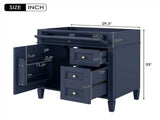 30'' Bathroom Vanity without Top Sink, Modern Bathroom Storage Cabinet with 2s and a Tip-out N710P250685C