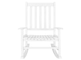 68.5*86*115CM Square Wooden Rocking Chair White 67747455